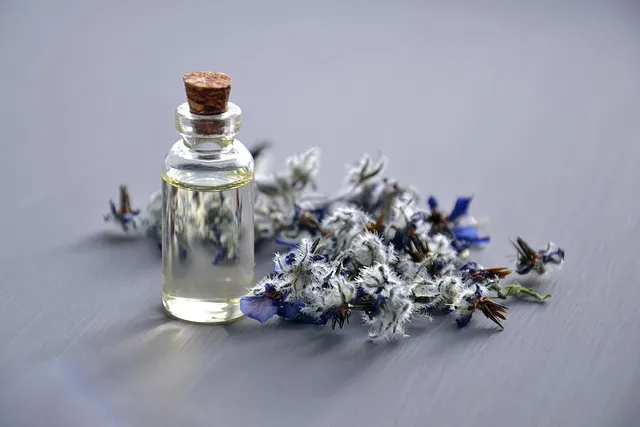 Botanical essential oils and dried flowers used in Rosella soap