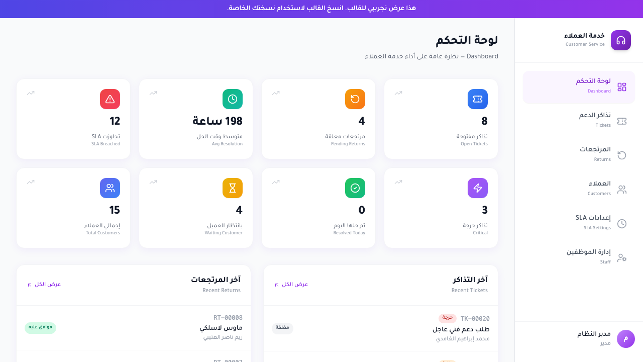 Customer Service & Returns Management