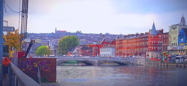 The River Lee running through Cork city