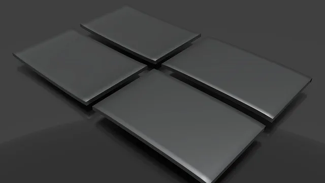 Abstract brand identity mark for a technology startup