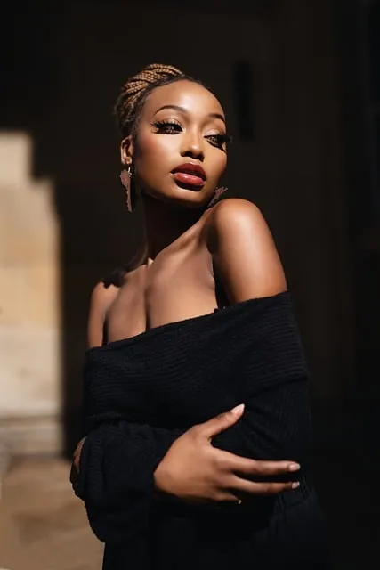 Fashion editorial spread with bold contemporary styling