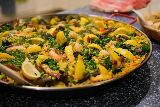 Paella aux fruits de mer